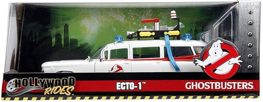 Amazon.com: Jada Toys Hollywood Rides: Ghostbusters ECTO-1 White 1