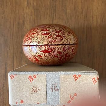 Amazon.co.jp: 琉球漆器 べんぼう 沈金 草花文 香合 香蓋 沖縄漆器