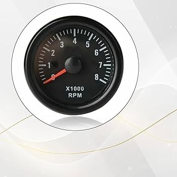 Amazon.co.jp: HEMLBOYW RPMゲージ、52mm電気タコメーターゲージ、2、3
