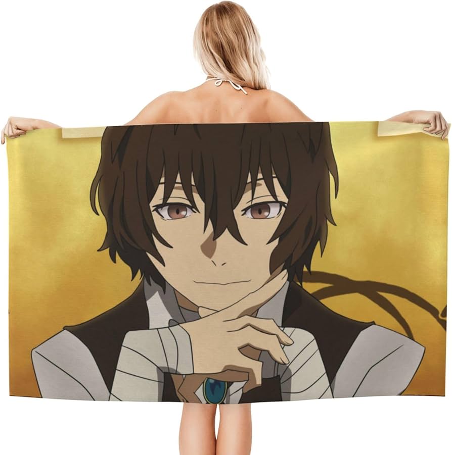 Amazon｜文豪ストレイドッグス 太宰治（だざいおさむ） バスタオル