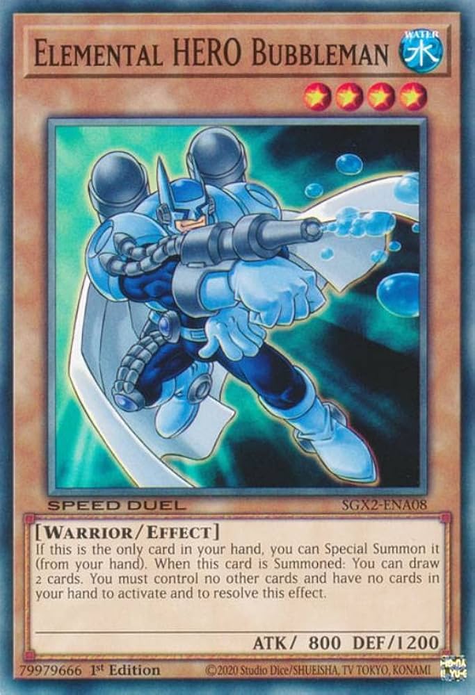 Amazon.co.jp: 遊戯王 SGX2-ENA08 E・HERO バブルマン Elemental