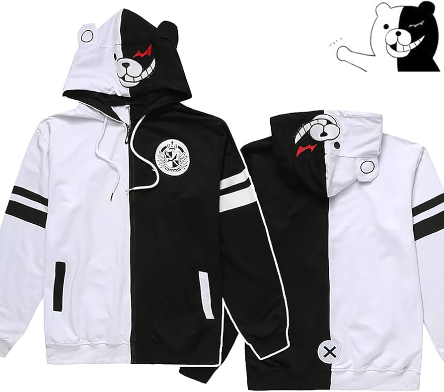 Amazon.co.jp: ダンガンロンパ モノクマ コスプレ衣装 ジップ パーカー
