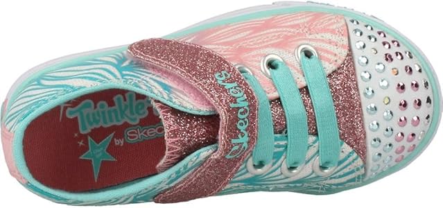 Amazon.com | Skechers Girls' Sparkle Glitz-10710N Sneaker,WHITE