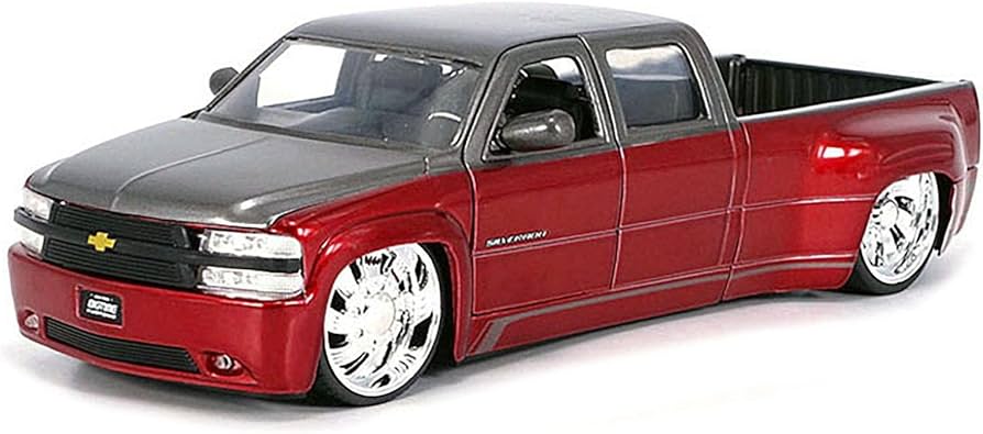 Amazon.com: Jada Toys 1999 Chevy Silverado Dually Custom Wheels