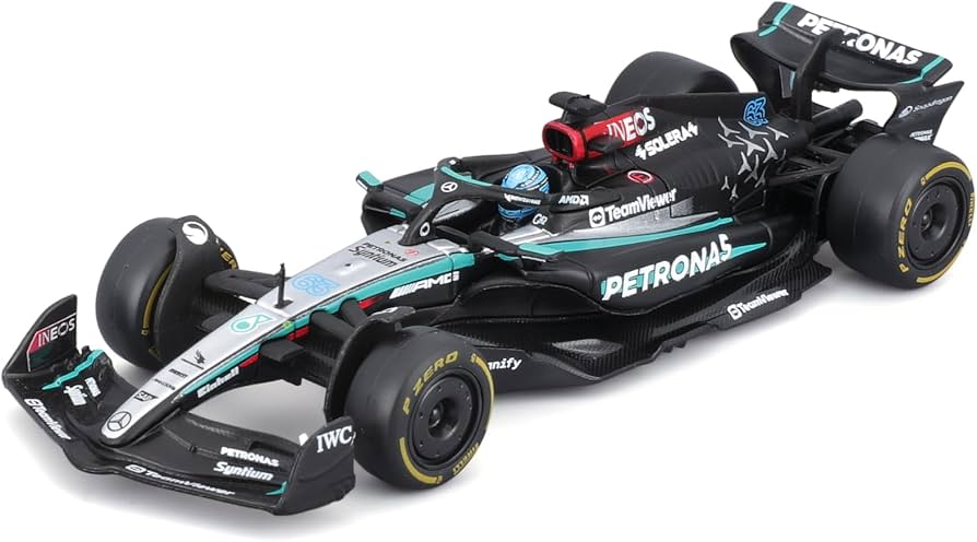 Amazon.com: Bburago 1:43 Scale 2024 Formula Race Mercedes W15
