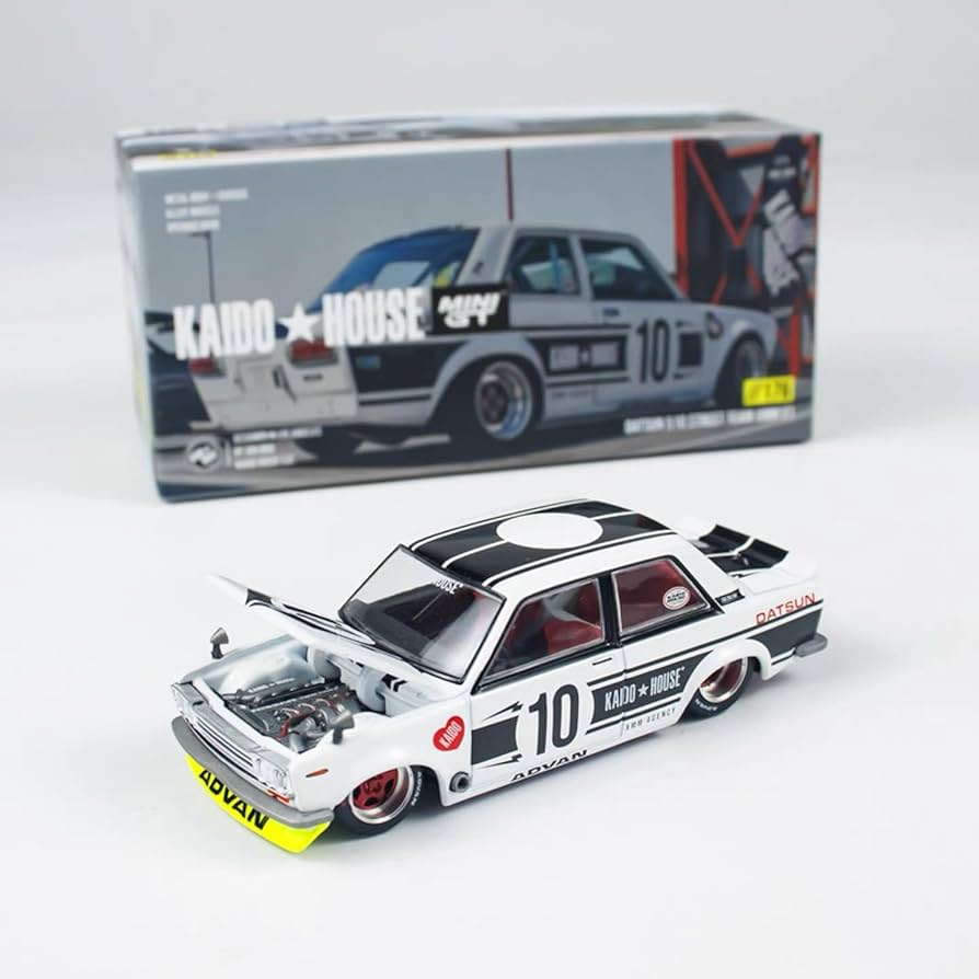 Amazon | 1/64 MINI GT KAIDO HOUSE DATSUN 510 STREET TEAM #10 街道
