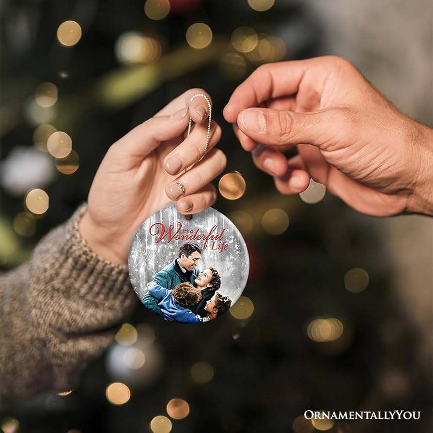 It's a Wonderful Life Ornament, Vintage Movie Christmas Decoration