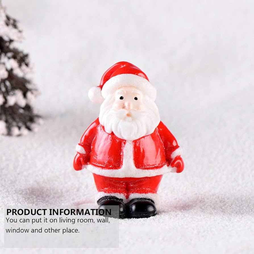 Amazon.co.jp: Amosfun サンタクロース ミニチュア クリスマス雑貨