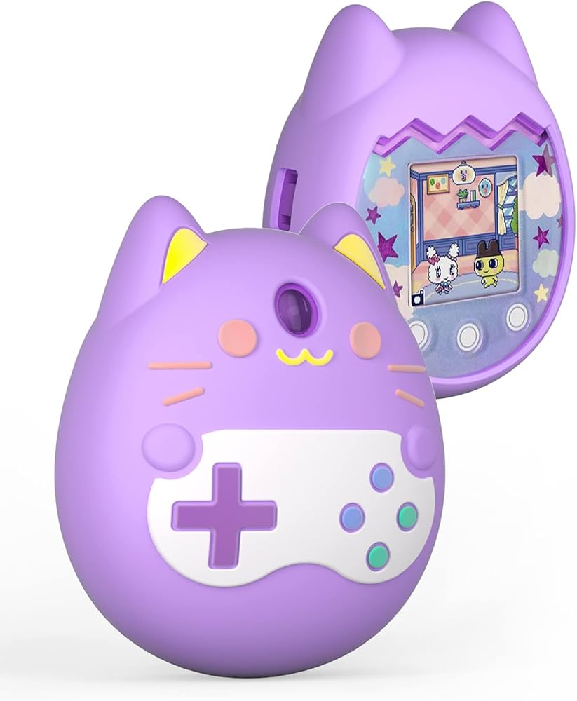 Amazon.co.jp: たまごっち Uni ペット用ゲーム機シリカゲルカバー 紫