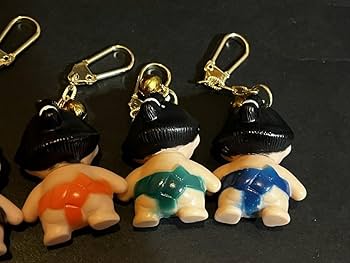 Amazon.co.jp: 昭和 レトロ お相撲さん ミニ ソフビ キーホルダー 4点