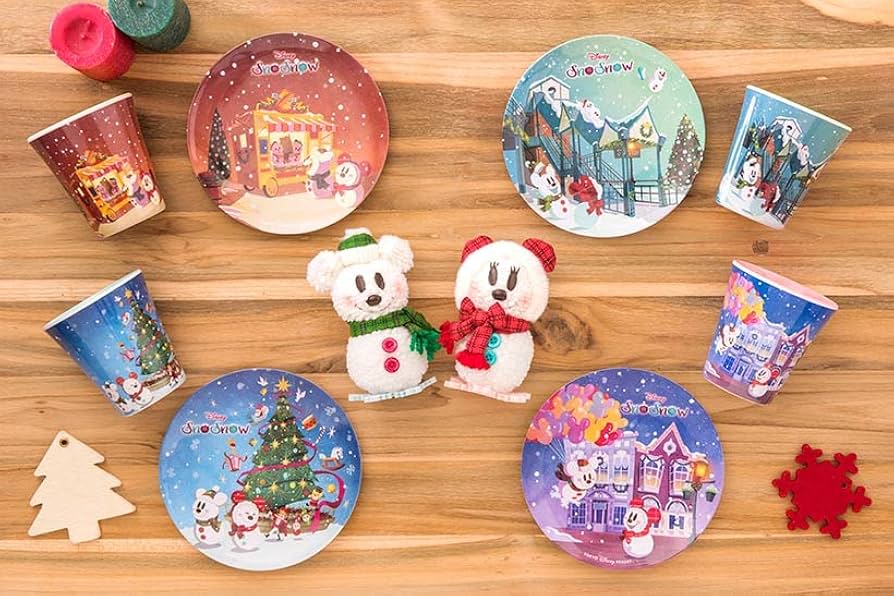 Amazon.co.jp: ディズニー クリスマス 2017 プレートセット(4個セット