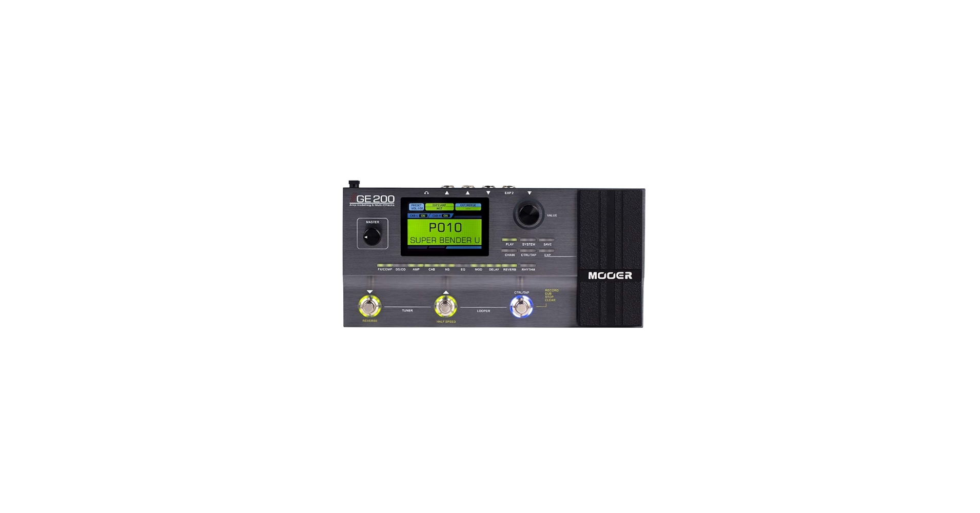 Amazon.com: MOOER GE200 Guitar Amp Modelling Multi Effects Pedal