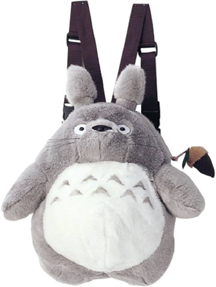 Amazon.co.jp: となりのトトロ 大トトロ リュック グレー ぬいぐるみ