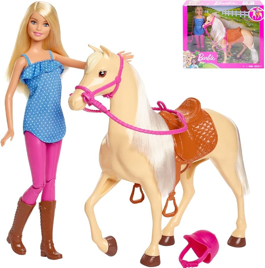 Amazon.co.jp: バービー(Barbie) 【オンライン限定】 おうまにのれる