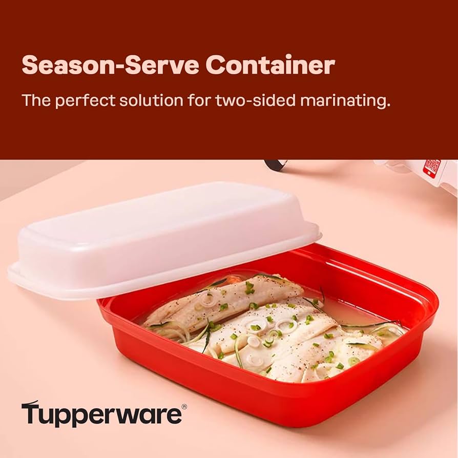 Tupperware Season-Serve Marinating Container, Dishwasher Safe and