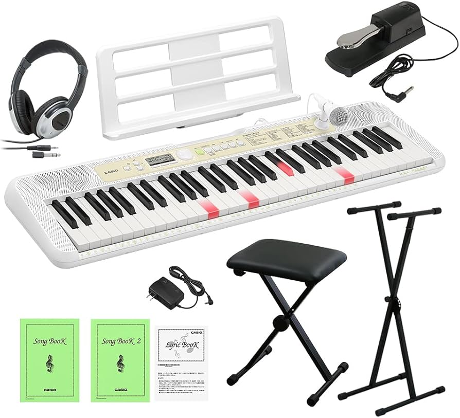 Amazon | CASIO LK-325 光ナビゲーションキーボード 61鍵盤 スタンド