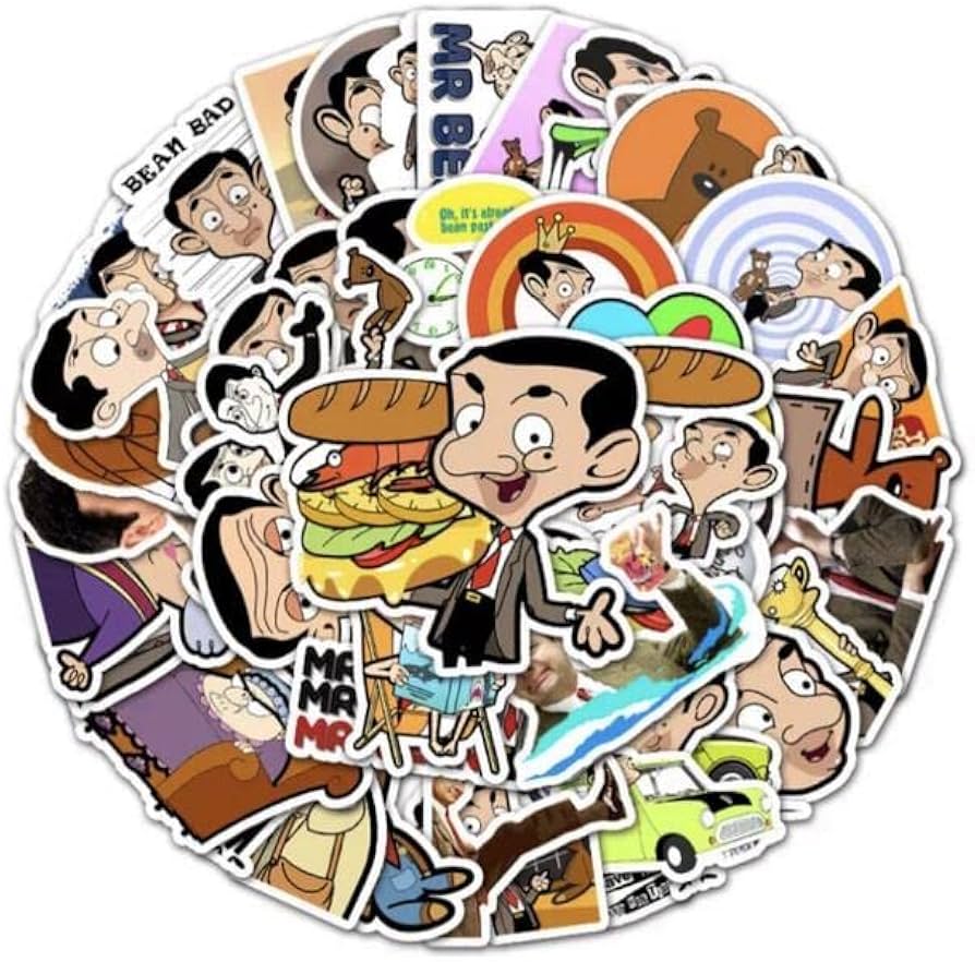 Amazon | Mr Bean ステッカー ミスタービーン Sticker 50枚入り