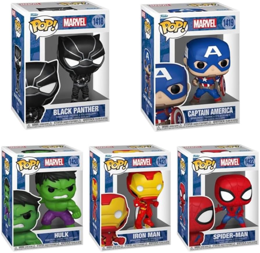 Amazon.com: Funko Marvel New Classics Pop! Complete Set (5) : Funko