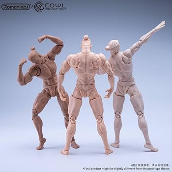 Amazon.co.jp: Romankey X COWL 1/12 フィギュア 超可動 男性 素体