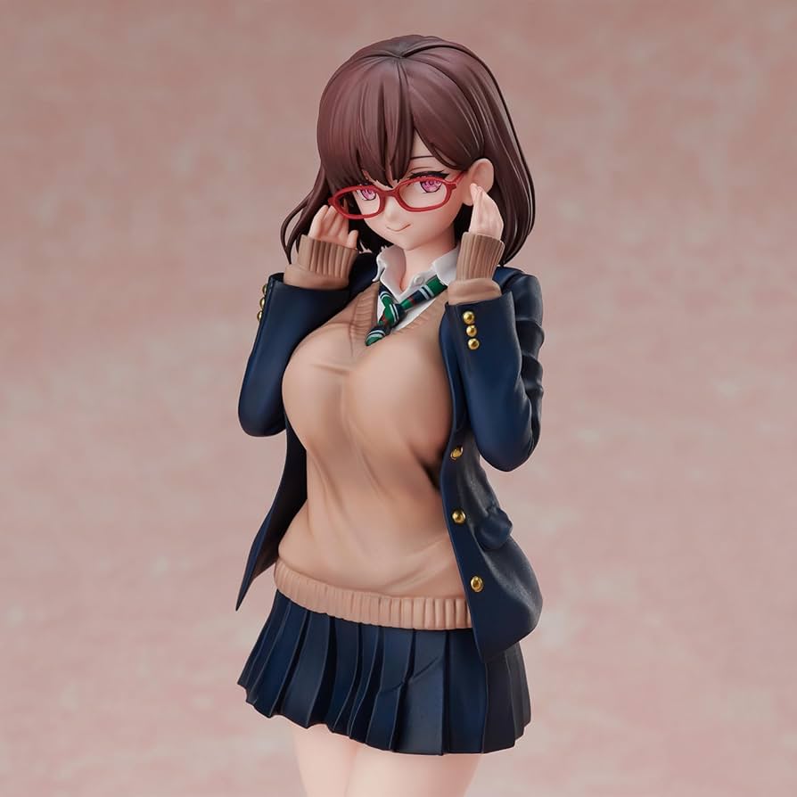 Amazon | 加瀬大輝イラスト『メガネJKさん』 ノンスケール PVC&ABS製
