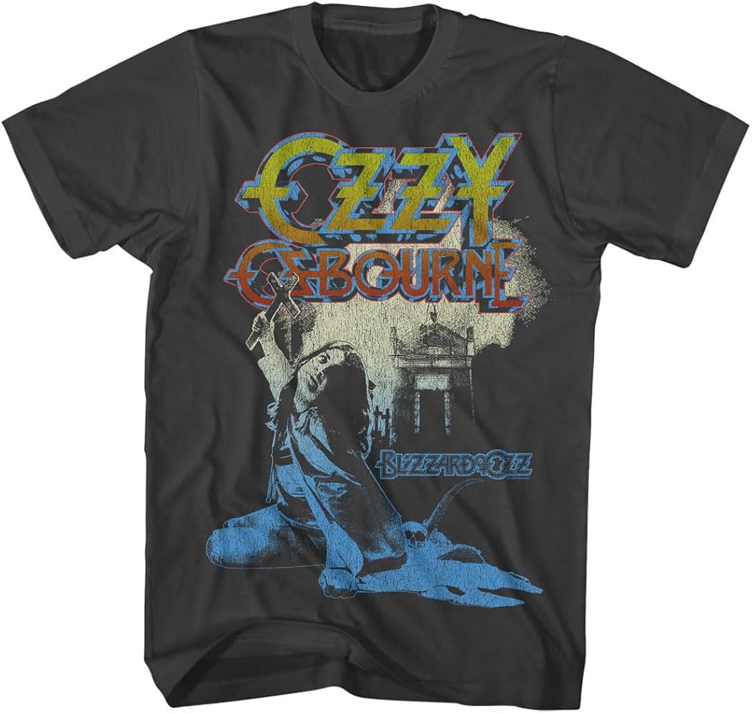 Amazon.com: Ozzy Osbourne Blizzard Ozz Mens Short Sleeve T Shirt