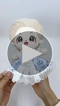 Amazon.co.jp: niannyyhouse 20cm ぬいぐるみ 服 ブルー ドレス ヘッド