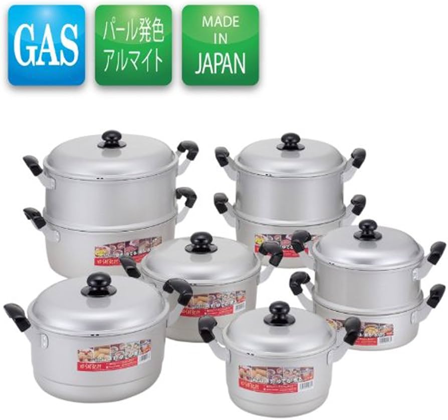 Amazon｜北陸アルミニウム(Hokuriku Alumi) 蒸し器セット 30cm [ガス火
