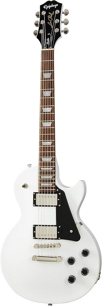 Amazon.com: Epiphone Les Paul Studio, Alpine White : Musical