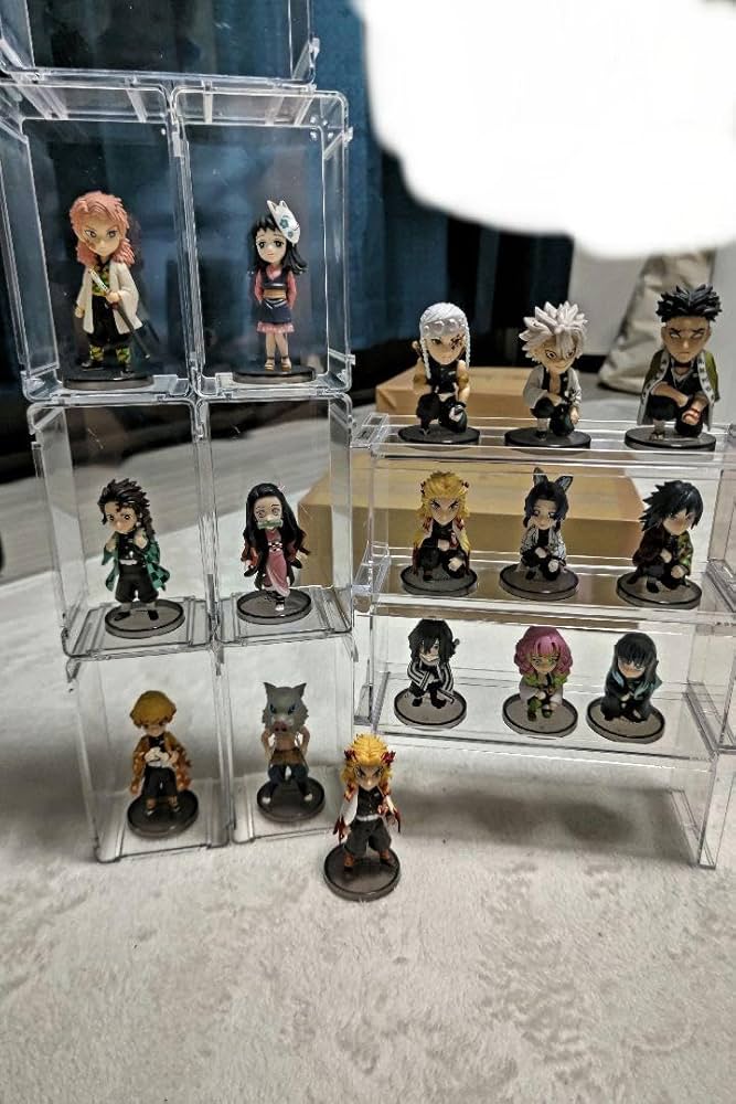 Amazon.co.jp: 鬼滅 ワーコレ 16体セット アクリル棚ひな壇付き : おもちゃ
