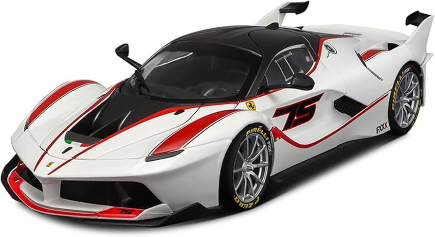 Amazon.co.jp: 1 18 フェラーリ Fxx K 白合金ダイキャストモデル
