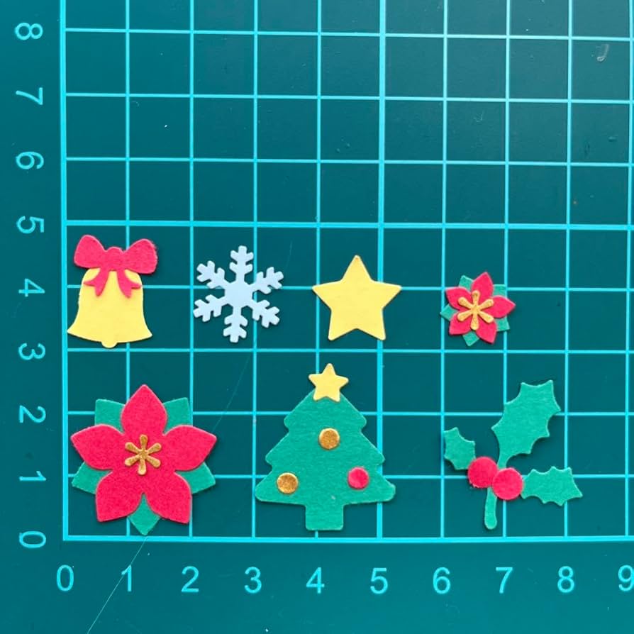 Amazon.co.jp: クリスマス50 クラフトパンチ ツリー ポインセチア