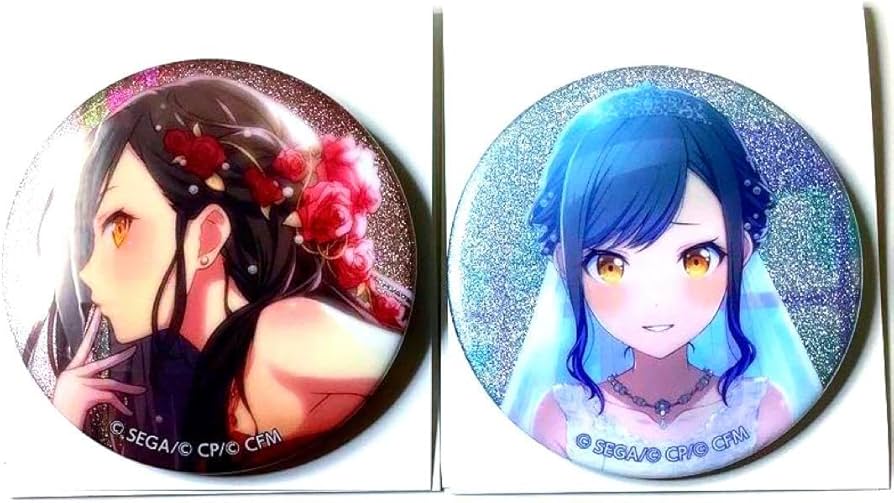 70点】バラ売り可 プロセカ 白石杏 グリッター缶バッジ 8C シネマ 70点