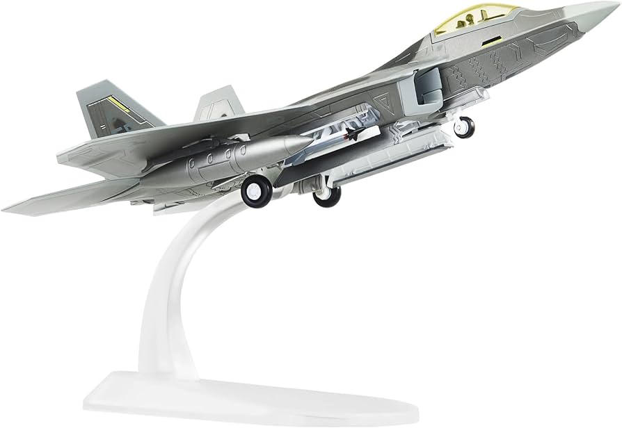 Amazon.co.jp: HANGHANG 1/100スケール F-22 ラプターモデル 飛行機