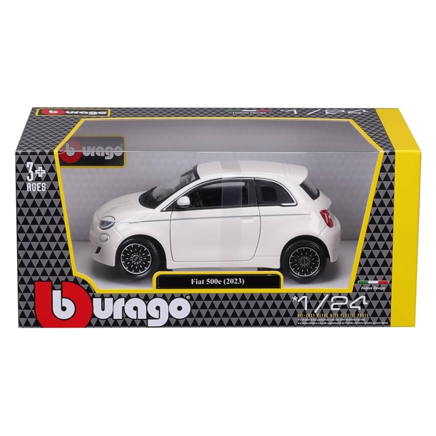 Amazon | Bburago（ブラーゴ） 1/24 フィアット 500e 2023 ホワイト