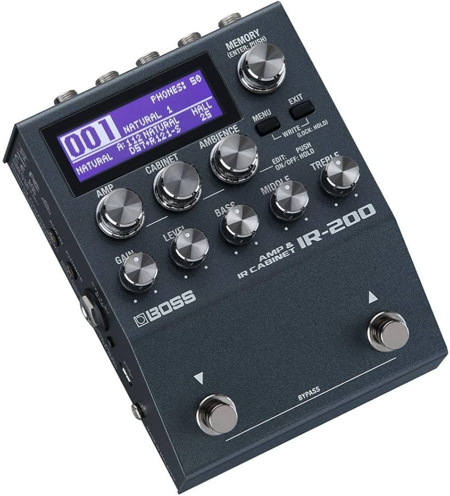 Amazon.com: BOSS IR-200 AMP & IR CABINET PEDAL – Pedal-based Amp