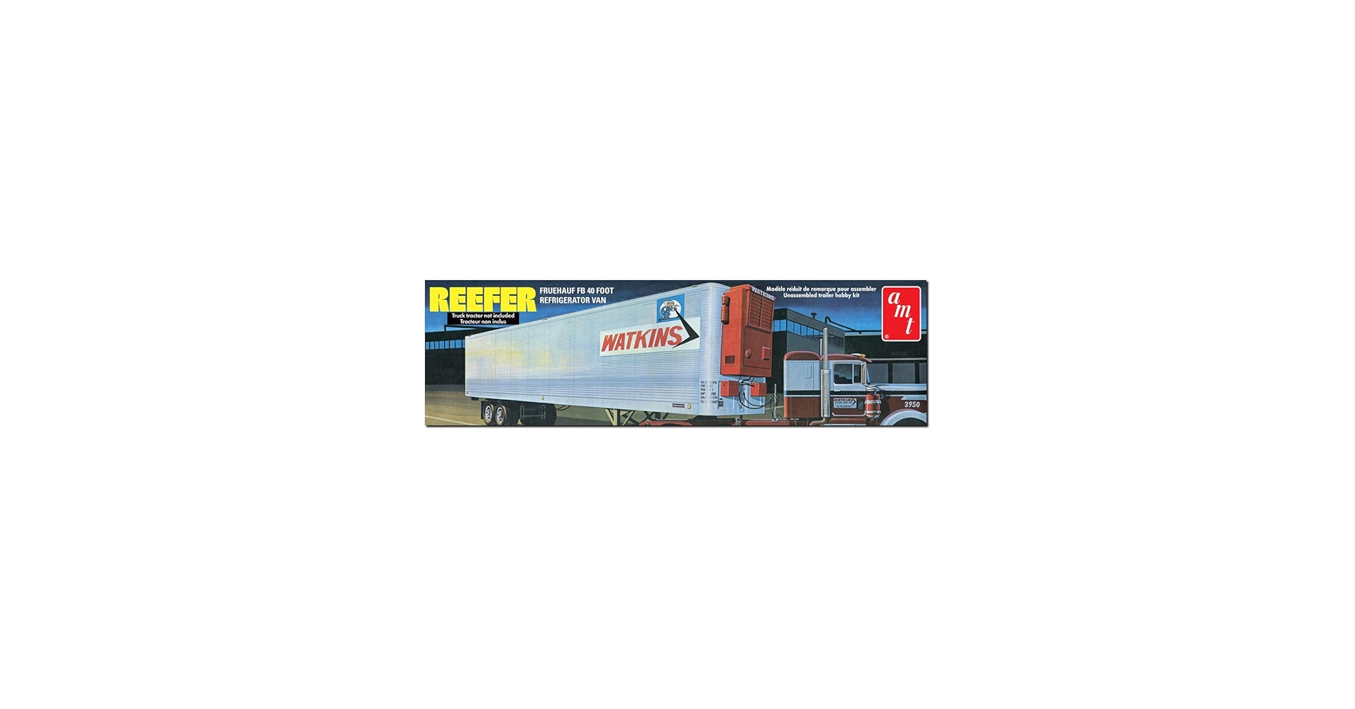 Amazon.com: AMT Fruehauf 40' Reefer Trailer Watkins 1:25 Scale