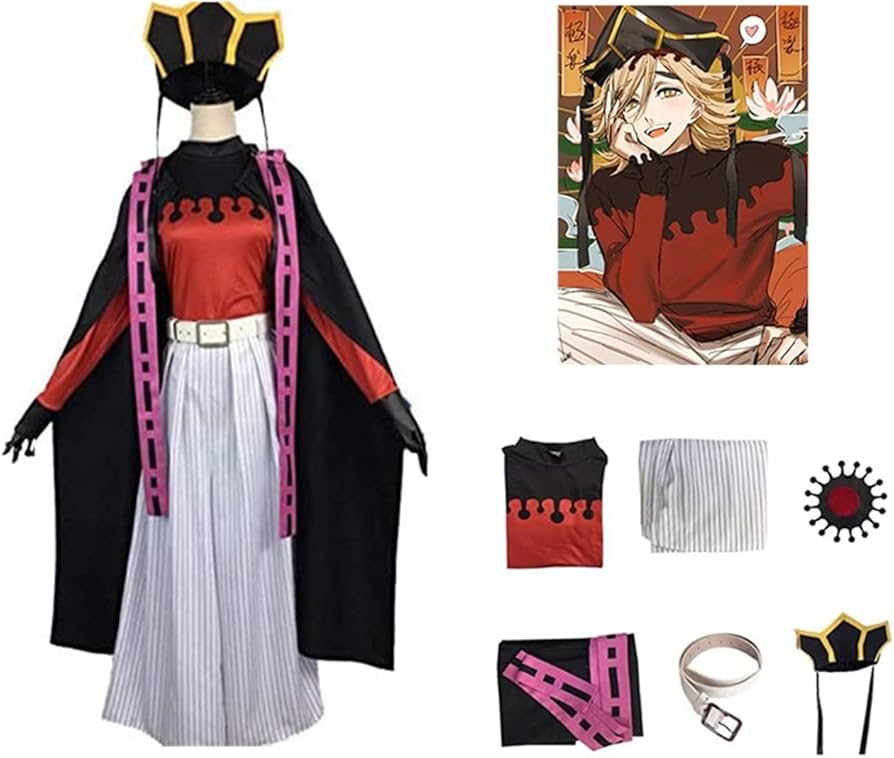 Amazon.co.jp: 鬼滅の刃 童磨（どうま）コスプレ衣装 上弦の弐 風