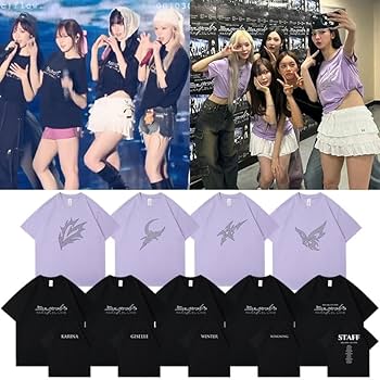 Amazon.co.jp: AESPA Tシャツ 応援服 ParallelLine 2024 夏コンサート
