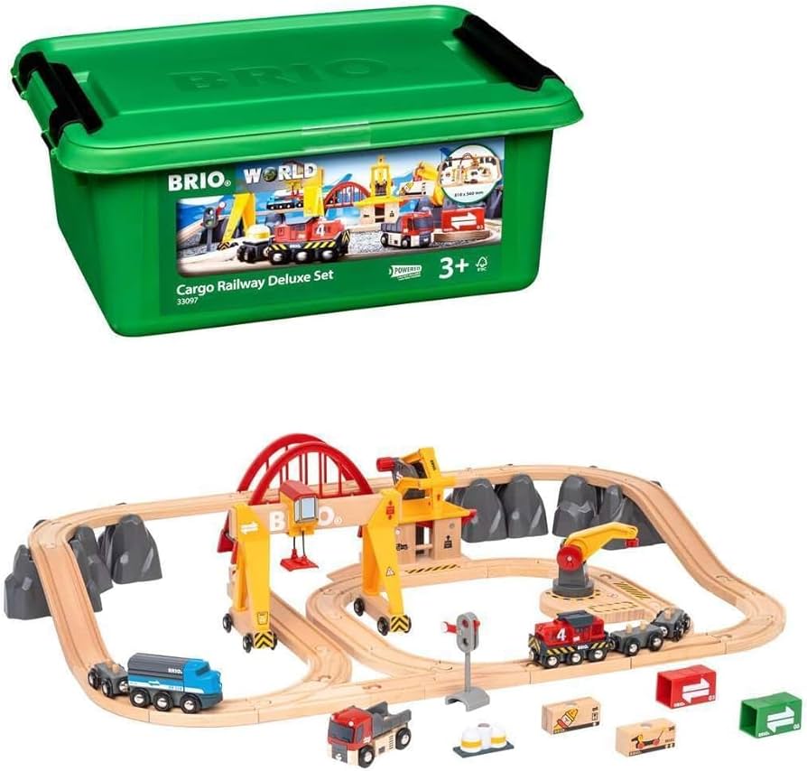 Amazon | BRIO (ブリオ) カーゴレールデラックスセット [全54ピース