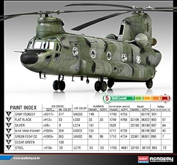 Amazon | 1/72 R.O.K. ARMY CH-47D ACADEMY MODEL KIT HELICOPTER