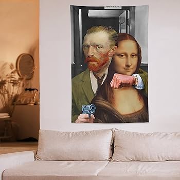 Amazon.co.jp: 個性世界の名画趣味創意ユーモアパロディアートパネル