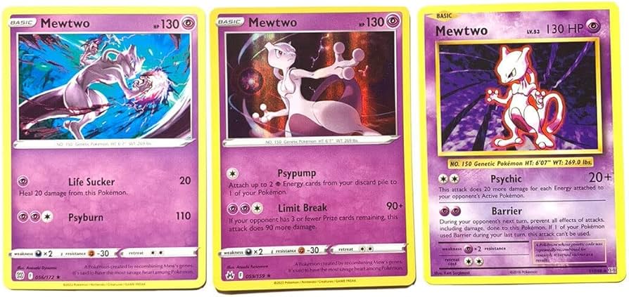 Amazon.co.jp: ミュウツー - ポケモンカード3枚セット - 進化/王冠天