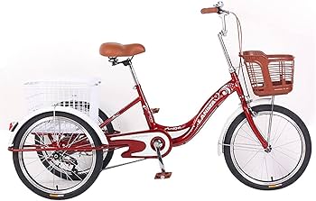 Amazon | 三輪車 1段変速 シングルスピード 20インチ 三輪 バスケット