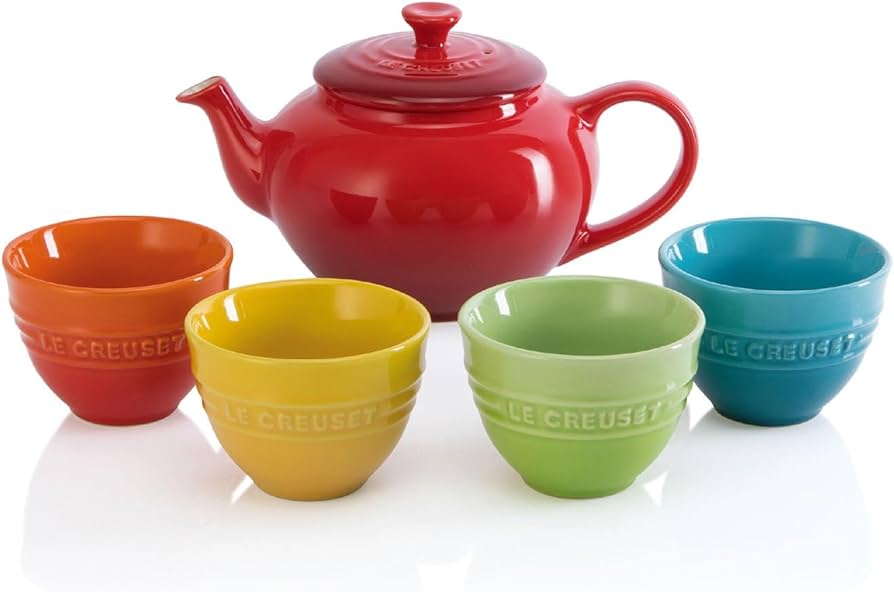 Amazon｜ル・クルーゼ(Le Creuset) ティーセット レインボー 5点セット
