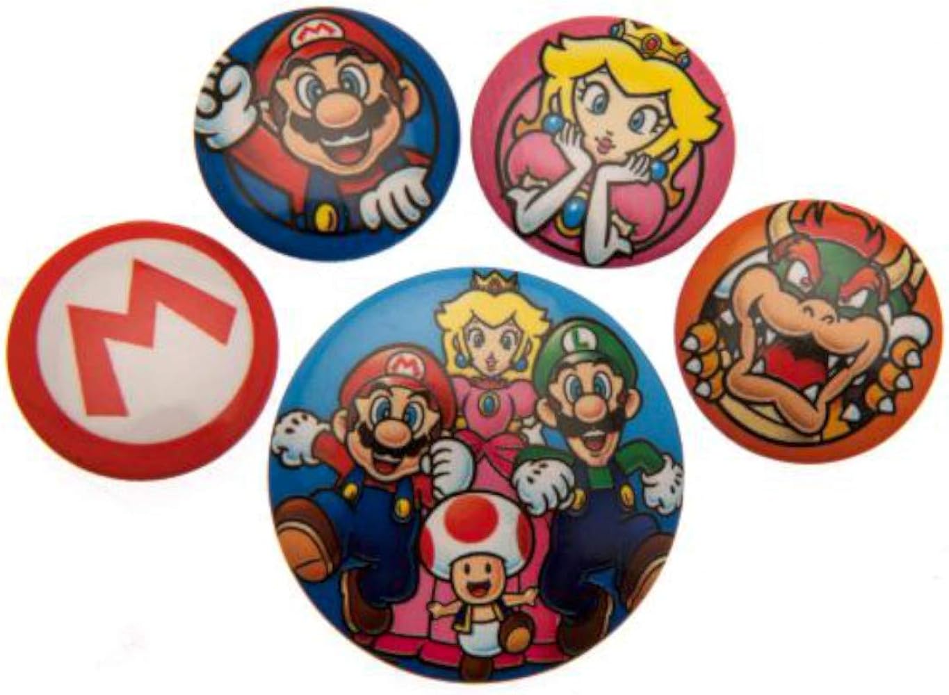 Amazon.co.jp: スーパー マリオ ボタン バッジ セット / Super Mario