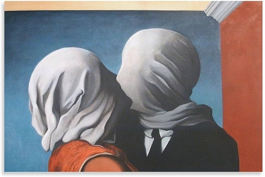 Amazon.co.jp: Rene Magritteルネ・マグリット《恋人たち》ポスター