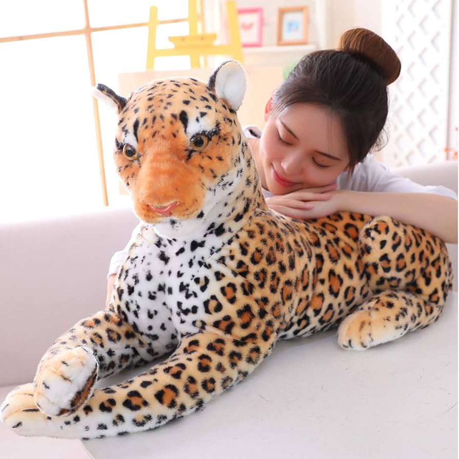 Amazon.co.jp: yousyu リアルヒョウぬいぐるみ 特大猛獣 豹抱きまくら