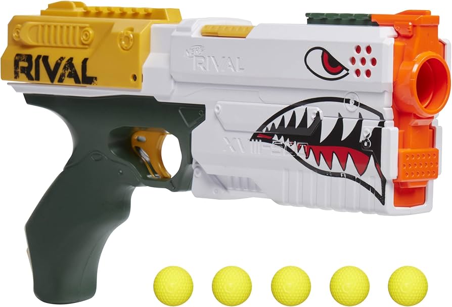 Amazon.com: NERF Rival Kronos XVIII-500 Blaster, Breech-Load, 5
