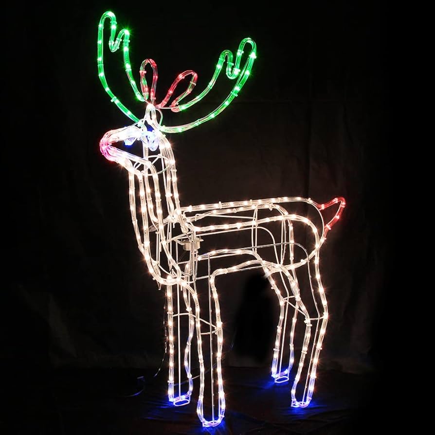Amazon.co.jp: IPX65 防水 動く 首振りトナカイ クリスマス LED
