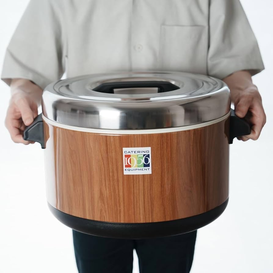 Amazon｜Thunder Group 保温ジャー 3.3升 6L 木目 業務用 電気不要